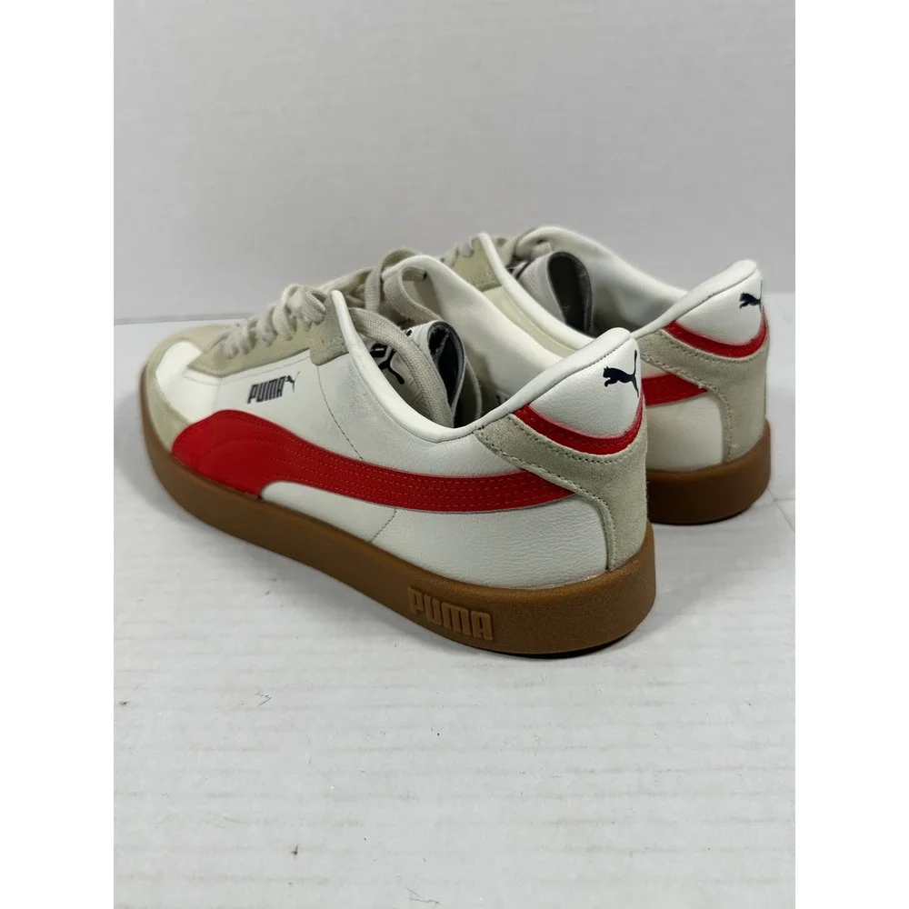 Puma Club li Era White For All Time Red Gum Sneakers 400237-01 Mens Size 9 Retro